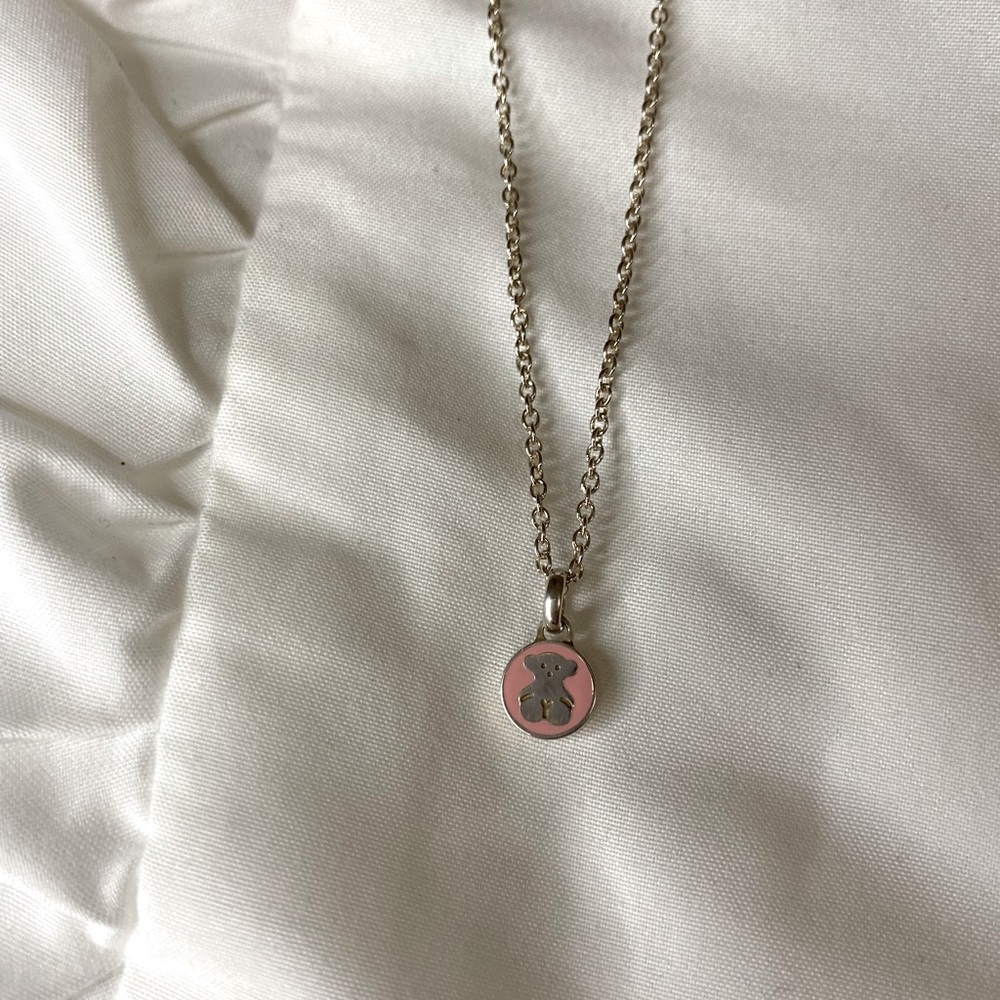 TOUS Silver Spot Necklace